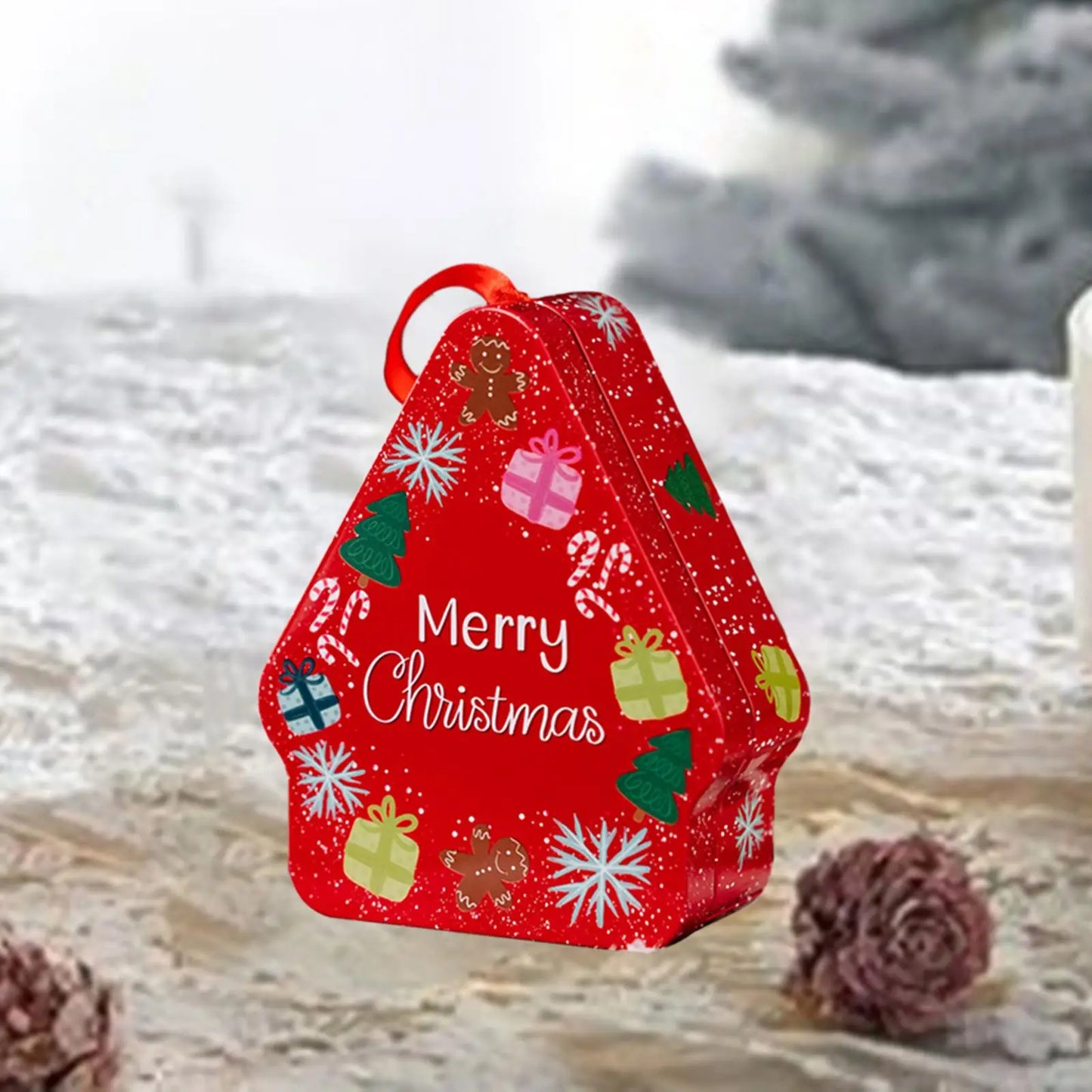 Christmas Candy Box Gifts Packaging Ornament Decorative Portable Goodies Bag