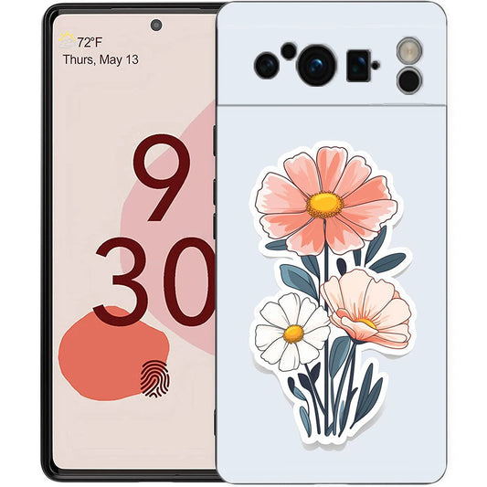 Phone Case For Google Pixel 8 7 6 Pro 8A 7A 6A TPU Shell Soft Silicone Shockproof Black Cover Cute Cartoon Candy Painted