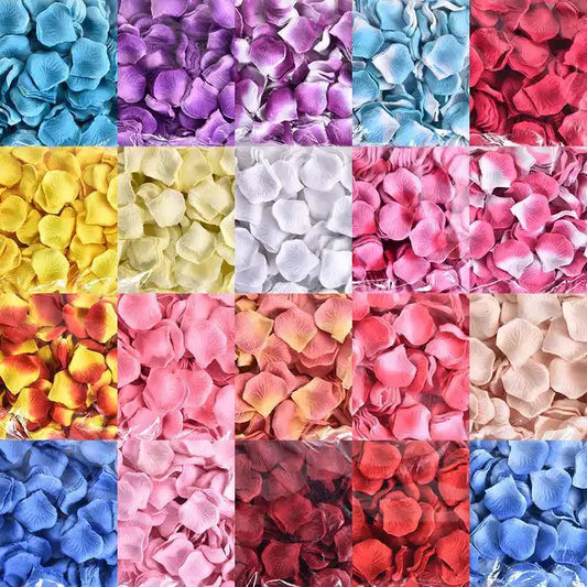 1000/3000pcs Sale Rose Flower Petal Wedding Silk White Petals Wedding Party Decor Red Rose Petal Artificial Flowers Supplies 50%