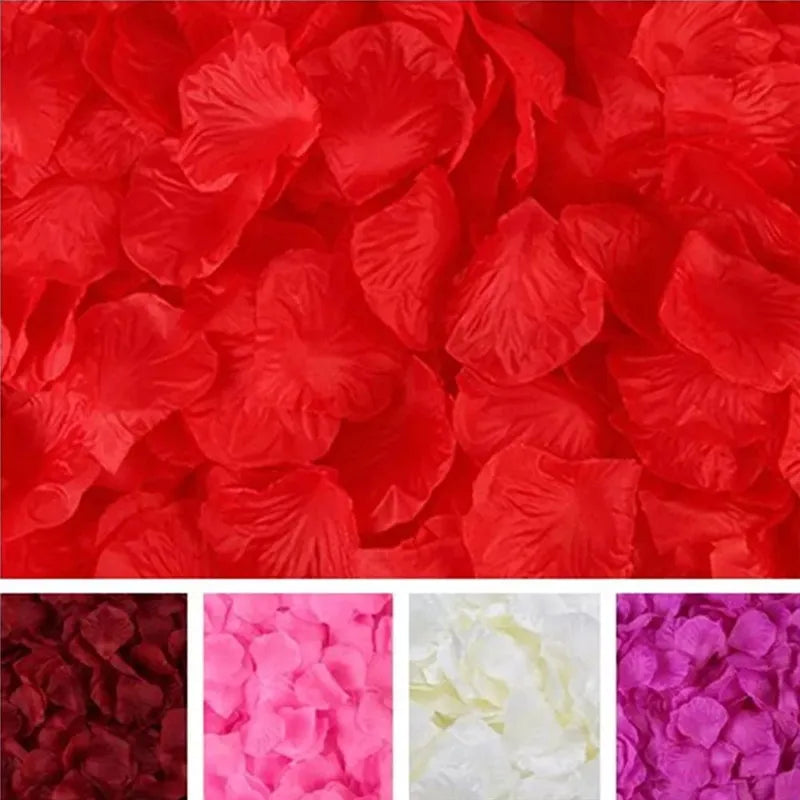 1000/3000pcs Sale Rose Flower Petal Wedding Silk White Petals Wedding Party Decor Red Rose Petal Artificial Flowers Supplies 50%