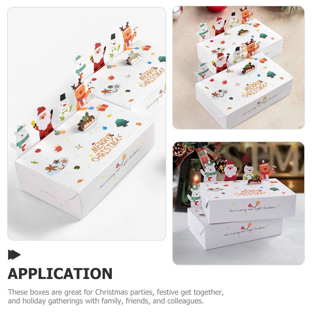 10 Pcs Sweets Gift Boxes Xmas Supply Fold Candy Party Paper Gifts Baskets Bride