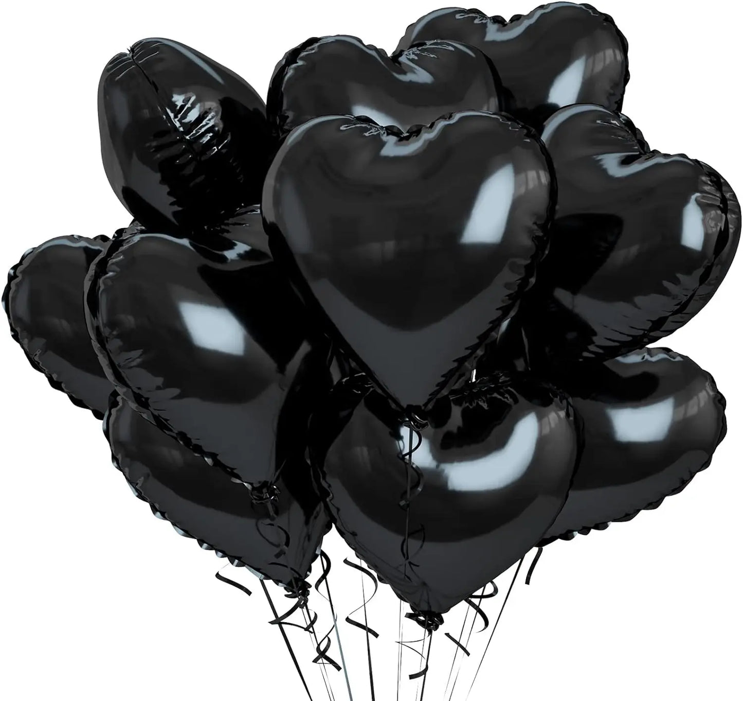 10pcs 18 inch black love aluminum film balloon decoration for Valentine's Day wedding and wedding room balloons