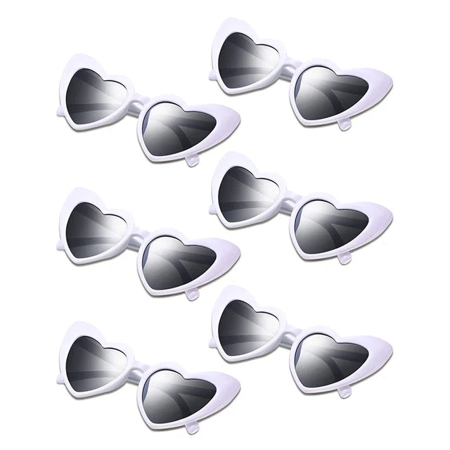 12-100Pairs Heart Sunglasses Bulk Wedding Party Favors for Guests Bachelorette Hen Party Fun Glasses Team Bride Bridesmaids Gift