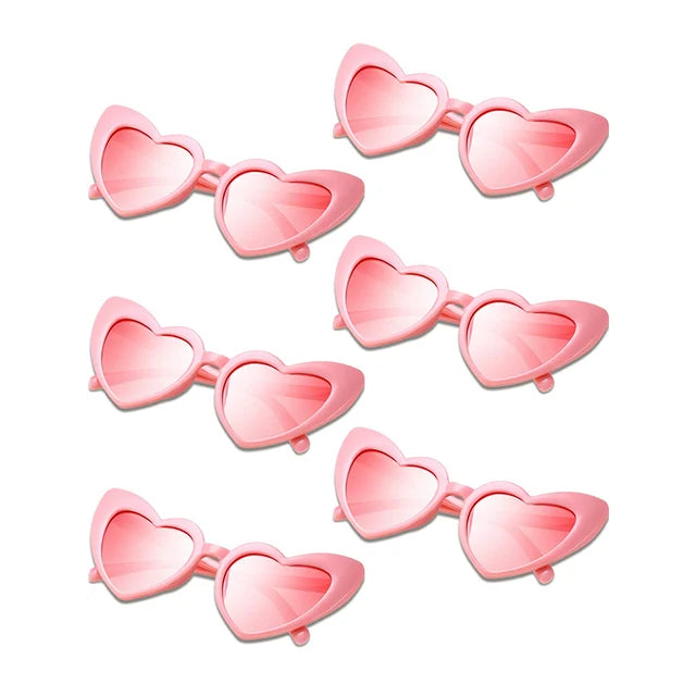 12-100Pairs Heart Sunglasses Bulk Wedding Party Favors for Guests Bachelorette Hen Party Fun Glasses Team Bride Bridesmaids Gift