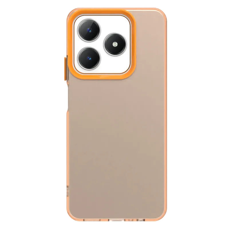 For Realme C63 Case For Realme C63 4G Cover 6.75 inch Translucent Candy Color Matte Shockproof Protective Bumper