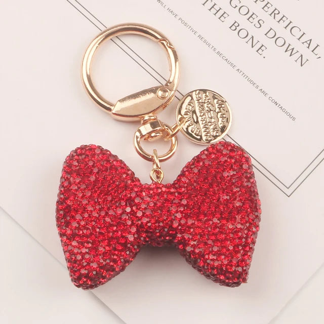 1PC Crystal Round Ball Keychain Female Stylish Portable Full Rhinestone Leather Strass Lanyard Bag Charms Pendant Car Key Ring