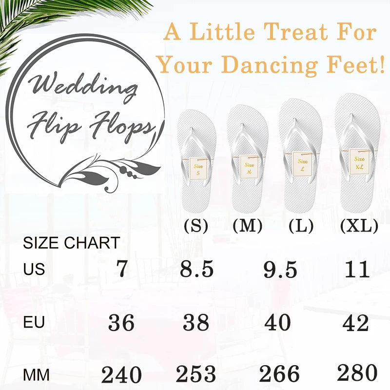 24-120 Pairs Wedding Flip Flops for Guests Bulk Hotel Spa Wedding Sandals Slippers With Size Favors Wedding Favors for Guests