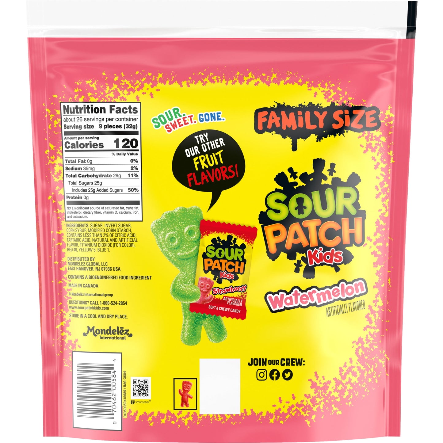 Watermelon Soft & Chewy Candy, Family Size, 1.8 Lb