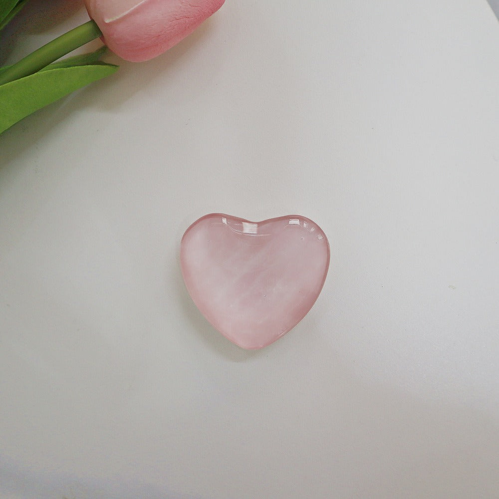 Candy colored heart-shaped stand three-dimensional heart-shaped crystal white stand cute small stand universal