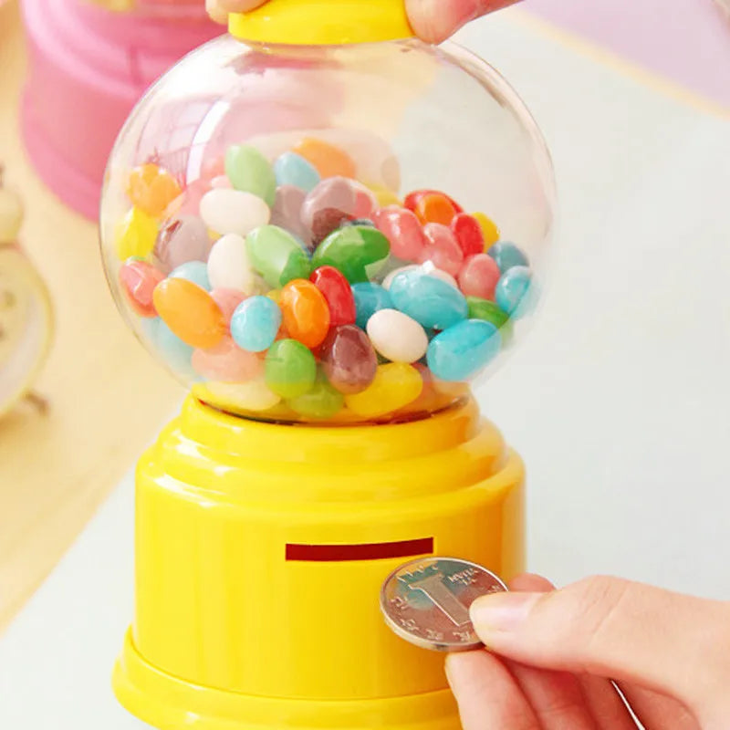 Cute Sweet Mini Candy Machine Bubble Dispenser Coin Bank Kids Toys Children Gift SAL99