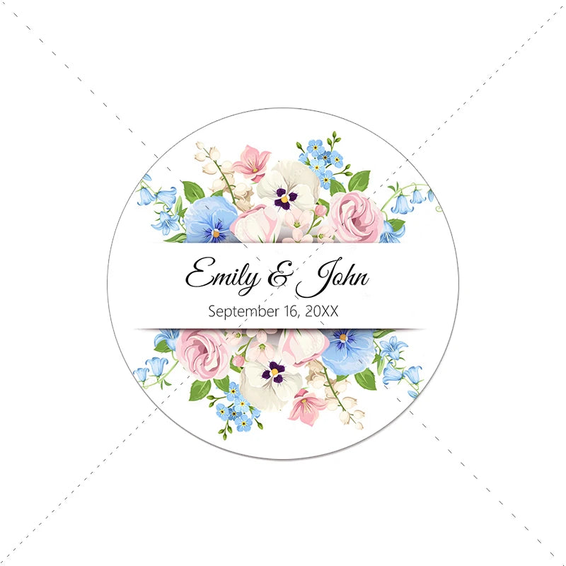 Event Party Personalized Labels Stickers Customized Name Text Sticker Birthday Baptism Henna Day Bar Mitzvah Wedding Party Decor