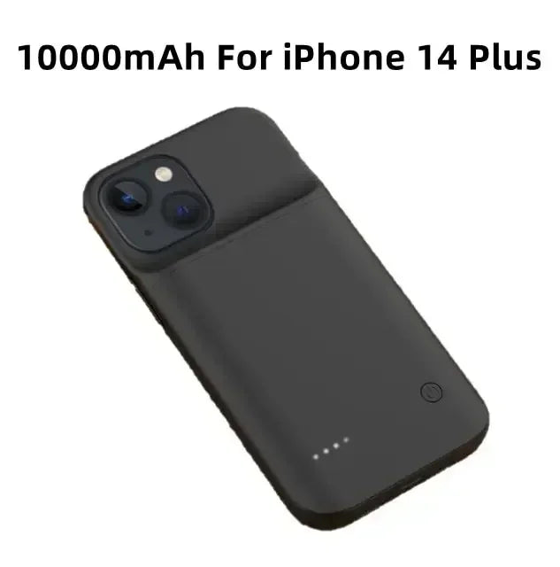 10000mAh Battery Charger Case for IPhone 11 12 13 14 Pro Max Mini for Apple 6 6S 7 8 Plus X XR XS MAX Power Bank Charging Cover