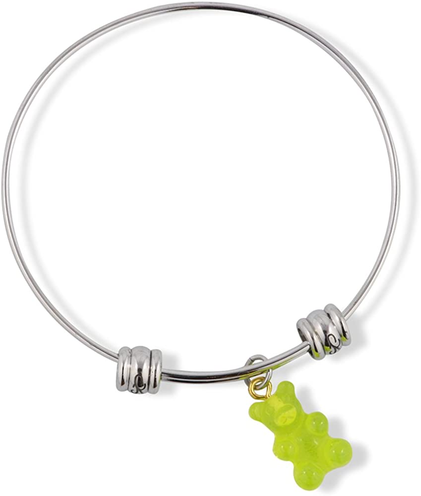 Emerald Park Jewelry Gummy Bear Fancy Charm Bangle-3