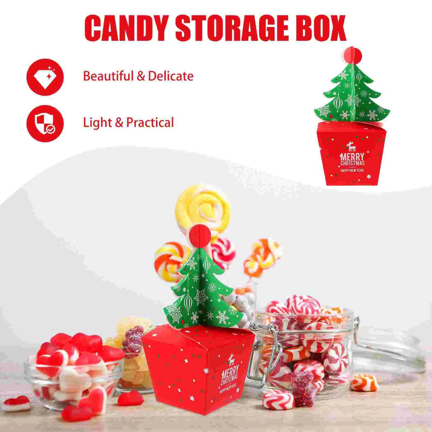 10 Pcs Paper Child The Gift Candy Treat Cardboard Cookie Boxes 1550X800X800CM