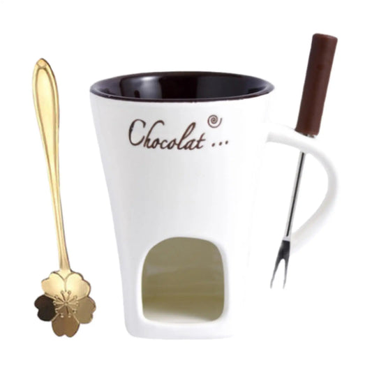 Chocolate Fondue Pot Wedding Caramel Anniversary Cookware Fondue Warmer Mug