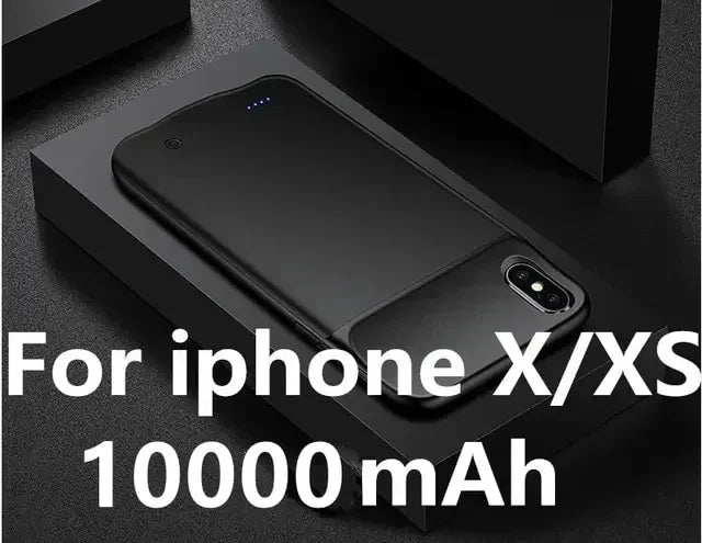 10000mAh Battery Charger Case for IPhone 11 12 13 14 Pro Max Mini for Apple 6 6S 7 8 Plus X XR XS MAX Power Bank Charging Cover