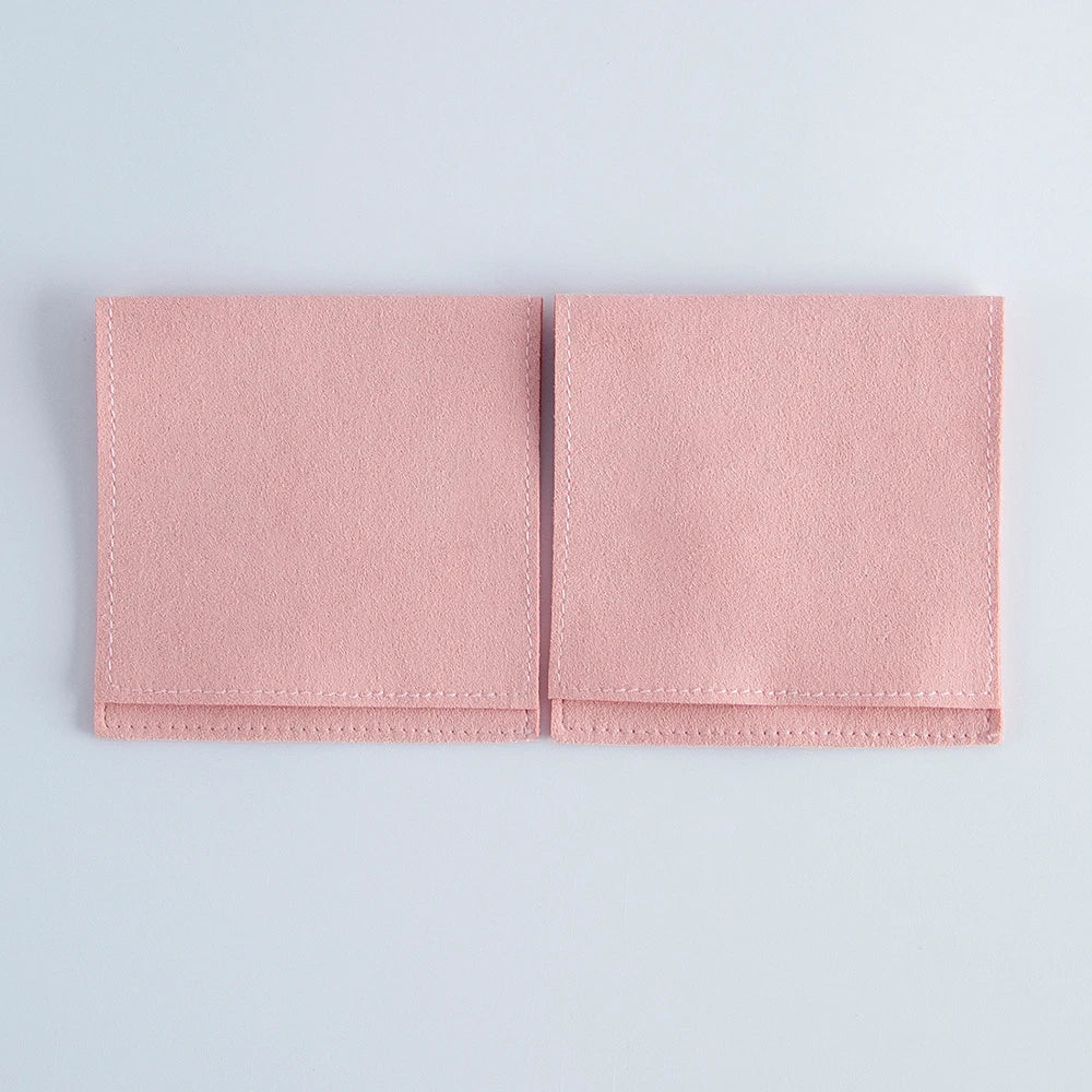 Jewelry Pouch Premium Microfiber Cloth Small Storage Bags for Earrings Bracelets Rings Packaging Organizer Bag Wedding Favor