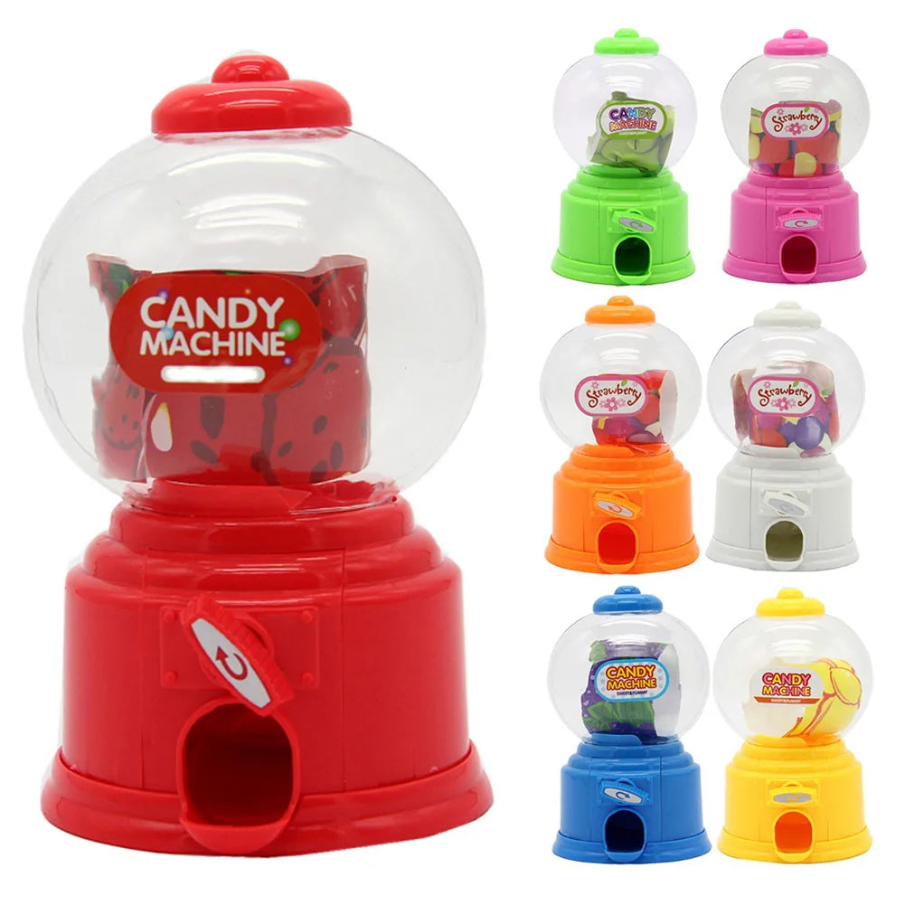 Cute Sweet Mini Candy Machine Bubble Dispenser Coin Bank Kids Toys Children Gift SAL99