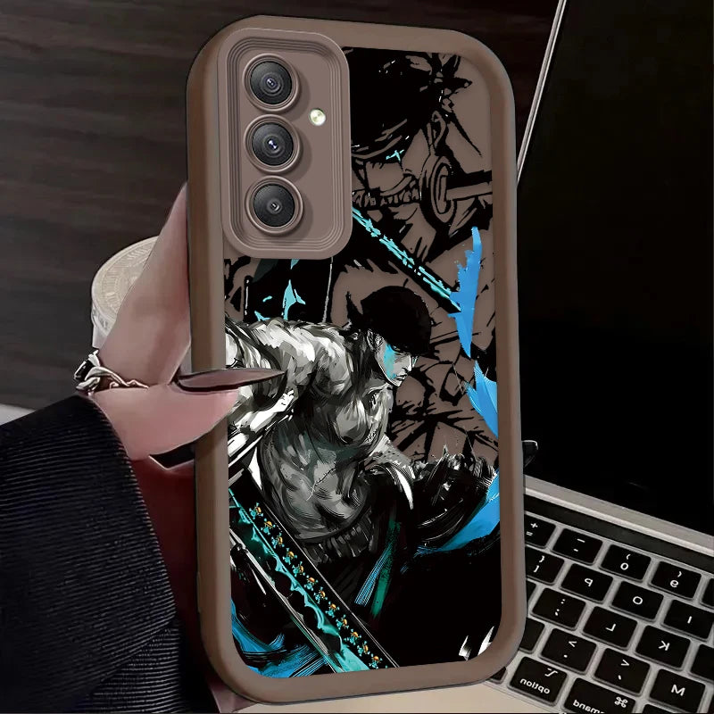 Anime O-One Pieces Zoros Phone Case for Samsung Galaxy A55 A35 A25 A24 A15 A05 A05S A13 A23 A12 A22 A32 A52 A52S A72 A11 Cover