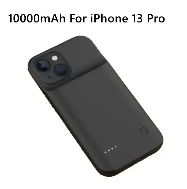 10000mAh Battery Charger Case for IPhone 11 12 13 14 Pro Max Mini for Apple 6 6S 7 8 Plus X XR XS MAX Power Bank Charging Cover