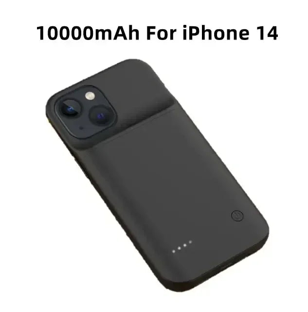 10000mAh Battery Charger Case for IPhone 11 12 13 14 Pro Max Mini for Apple 6 6S 7 8 Plus X XR XS MAX Power Bank Charging Cover