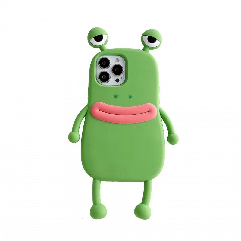 Funny Silicone 3D Frog Phone Case For IPhone 14 13 11 12 Pro Max XS XR X 7 8 Plus SE Cartoon Cute Shockproof Bumper Cover