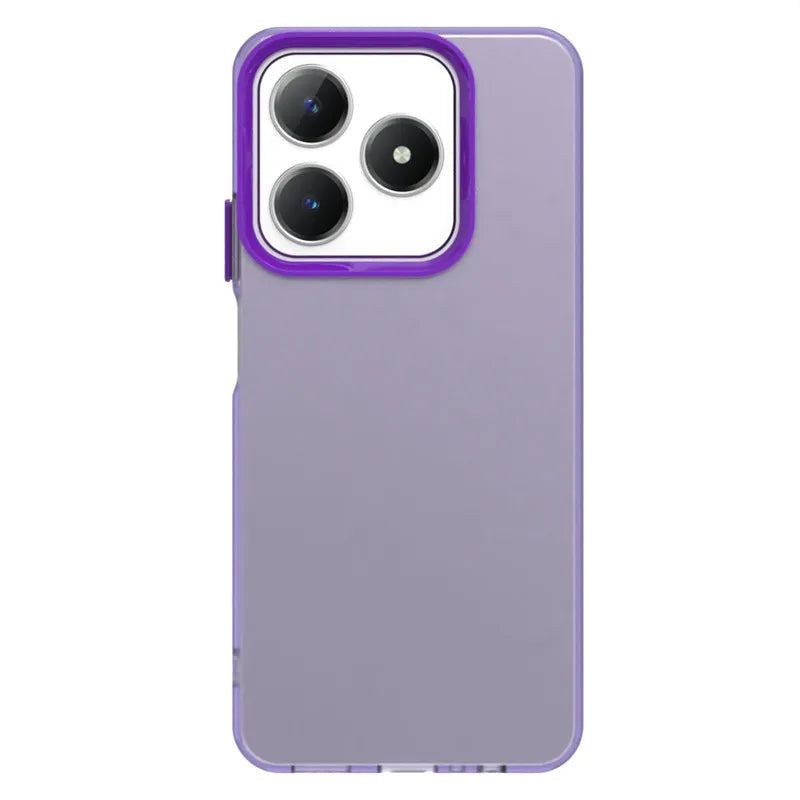 For Realme C63 Case For Realme C63 4G Cover 6.75 inch Translucent Candy Color Matte Shockproof Protective Bumper