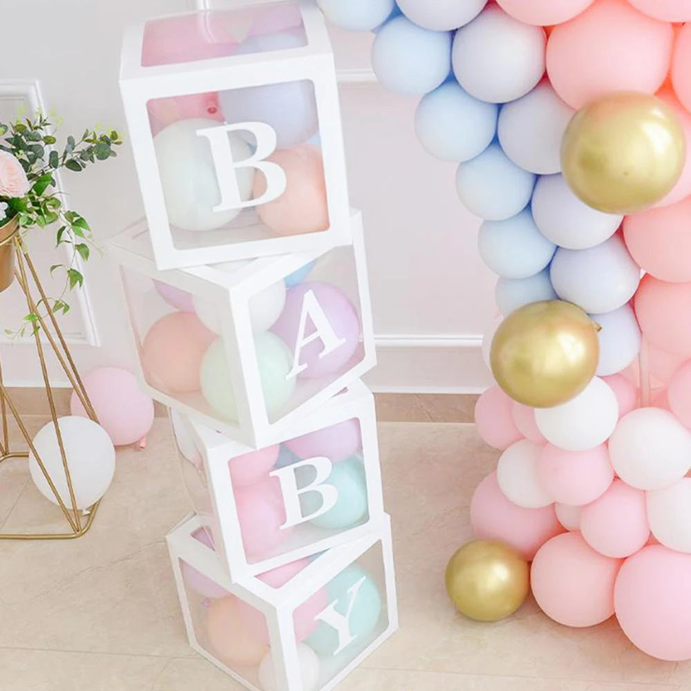 Baby Shower Decorations Box Balloon Balloons Birthday Party Decorations Baloons Ballons Balon Babyshower Wedding Boy Girl