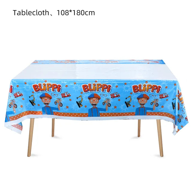 Blippiing English Teacher Birthday Party Decorations Disposable Dinnerware Cup Plate Tablecloth for Kids Baby Shower Supplies