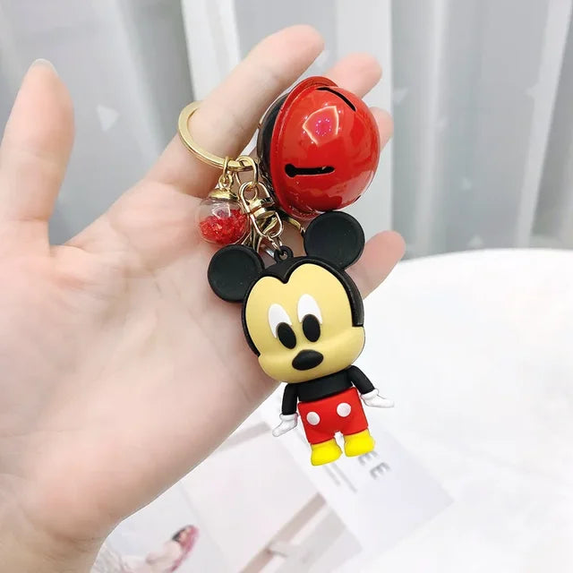 Cartoon Anime Disney Keychain Mickey Mouse Minnie Lilo & Stitch Keyring Key Chain