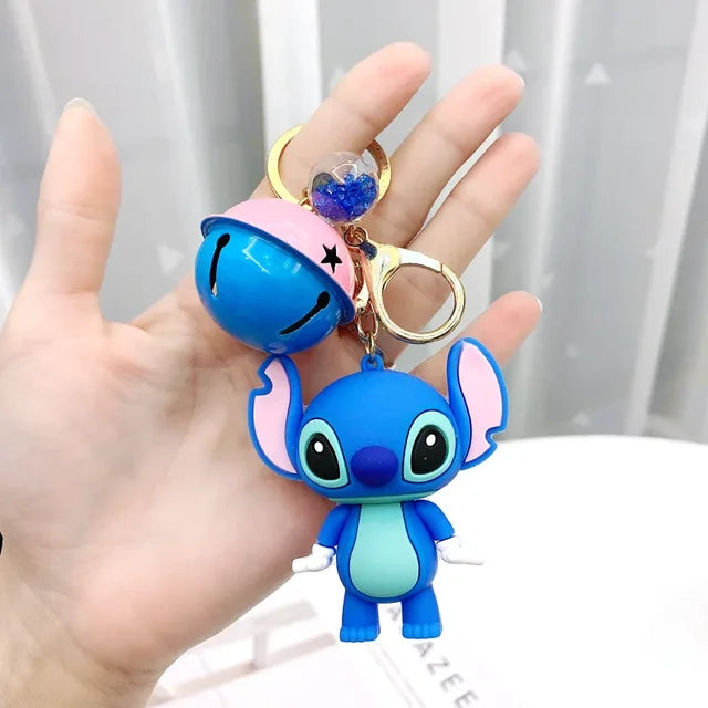 Cartoon Anime Disney Keychain Mickey Mouse Minnie Lilo & Stitch Keyring Key Chain