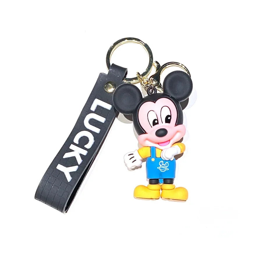 Cartoon Anime Disney Keychain Mickey Mouse Minnie Lilo & Stitch Keyring Key Chain