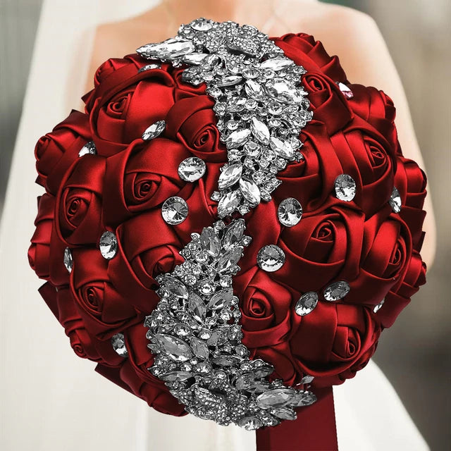 Champage Wedding Bouquet Bridesmaid Bridesmaid Holding Flowers