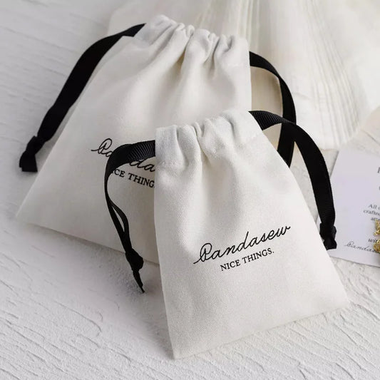 Cotton Wedding Gift Bags Party Candy Sack 5x7cm(2"x2.75") 7x9cm 11x14cm 15x20cm(6x8in) Makeup Cosmetic Drawstring Pouches