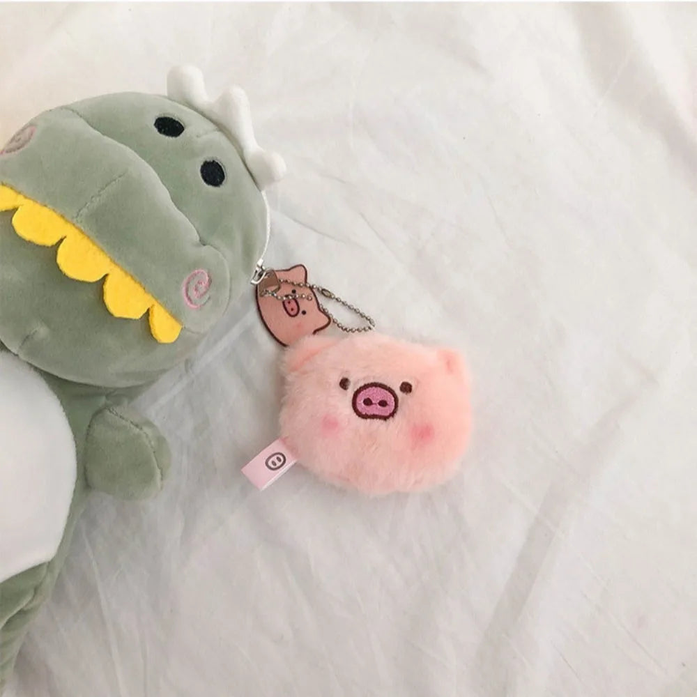 Cute Plush Cartoon Pig Head Pig Ass Doll Piggy Pin Student Bag Pendant Keychain