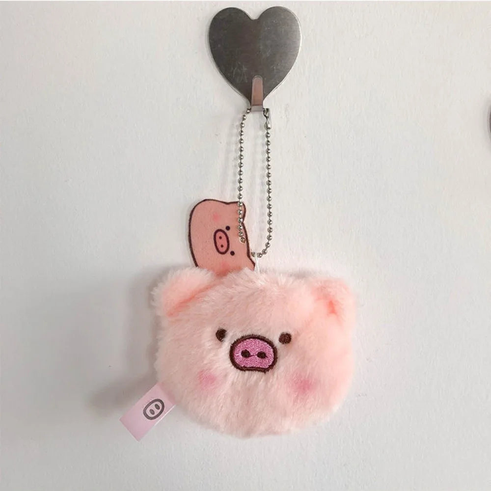 Cute Plush Cartoon Pig Head Pig Ass Doll Piggy Pin Student Bag Pendant Keychain