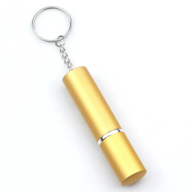 Empty Spray Tank Crystal Keychain Mini Reusable Portable Edc Outdoor Safety Protection Self Defense Keychain Accessories Travel