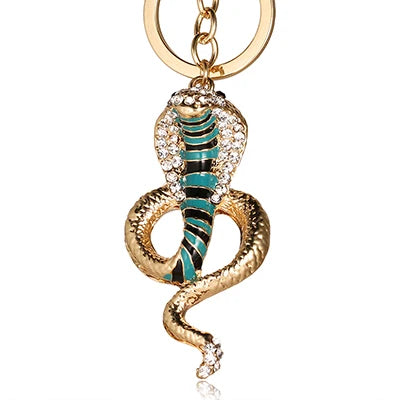 High-quality enamel craft ornament snake women bag pendant purse key chain car keyring ysk091