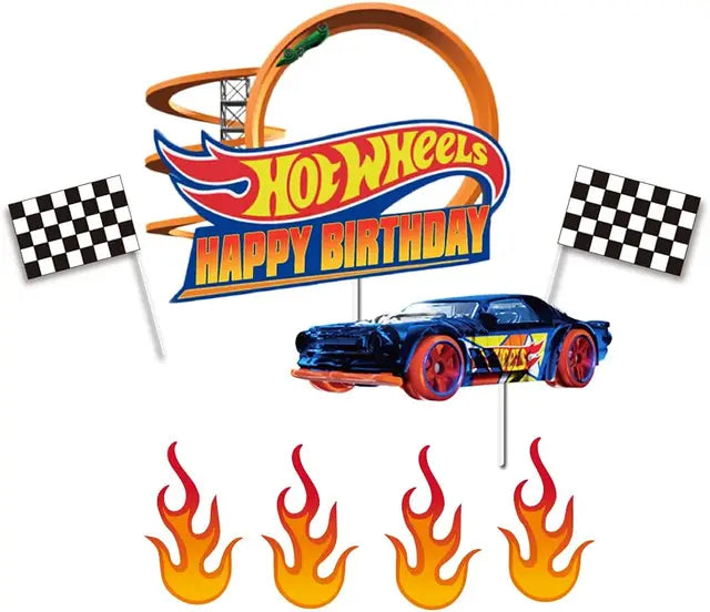 Hot Wheels Birthday Decoration Racing Car Disposable Tableware Tablecloth Plate Cup Balloon Baby Shower Kids Boys Party Supplies