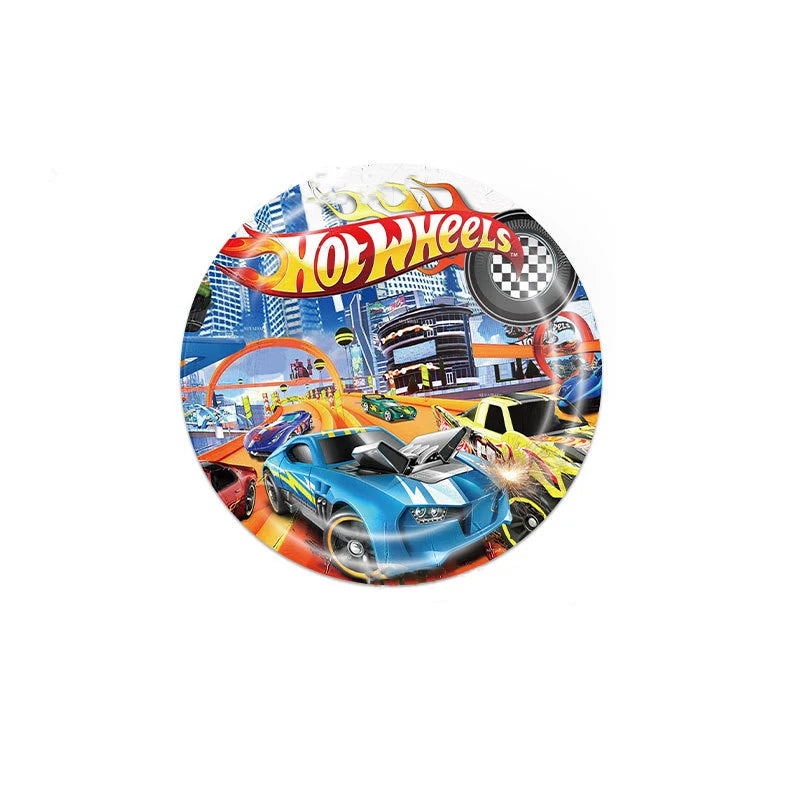 Hot Wheels Birthday Decoration Racing Car Disposable Tableware Tablecloth Plate Cup Balloon Baby Shower Kids Boys Party Supplies