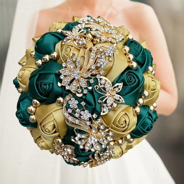 Navy Wedding Bouquet Bridesmaid Bridesmaid Holding Flowers for Wedding Decoration