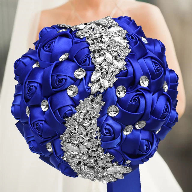 Navy Wedding Bouquet Bridesmaid Bridesmaid Holding Flowers for Wedding Decoration