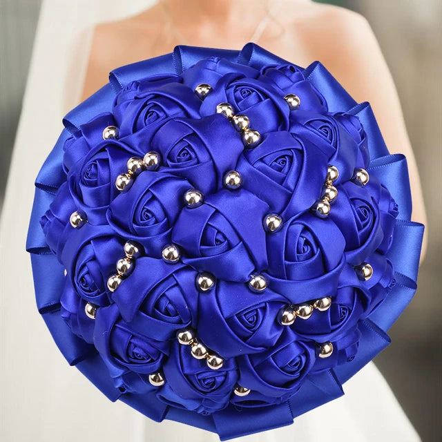 Navy Wedding Bouquet Bridesmaid Bridesmaid Holding Flowers for Wedding Decoration