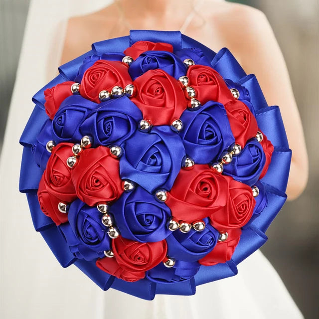 Navy Wedding Bouquet Bridesmaid Bridesmaid Holding Flowers for Wedding Decoration