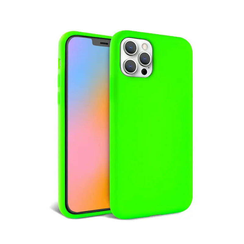 Neon Green Silicone iPhone Case-0