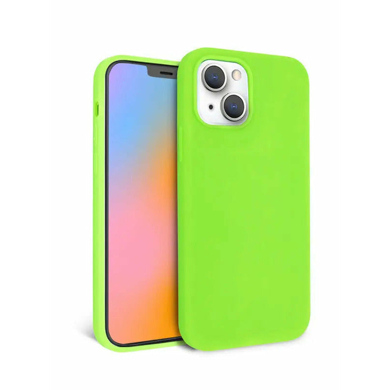 Neon Green Silicone iPhone Case-1