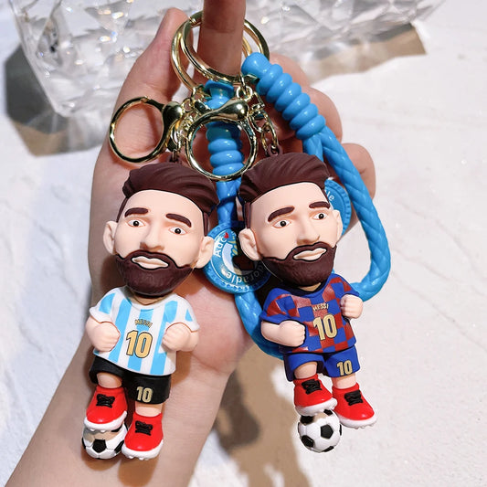 New Cross border Creative Cartoon Character Messi Keychain Pendant Bag Car Keychain Accessories Gift Wholesale