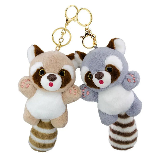 Stuffed Animals Raccoon Plush Keychain Raccoon Plush Stuffed Animal Keyring Kawaii Exquisite Raccoon Plush Pendant