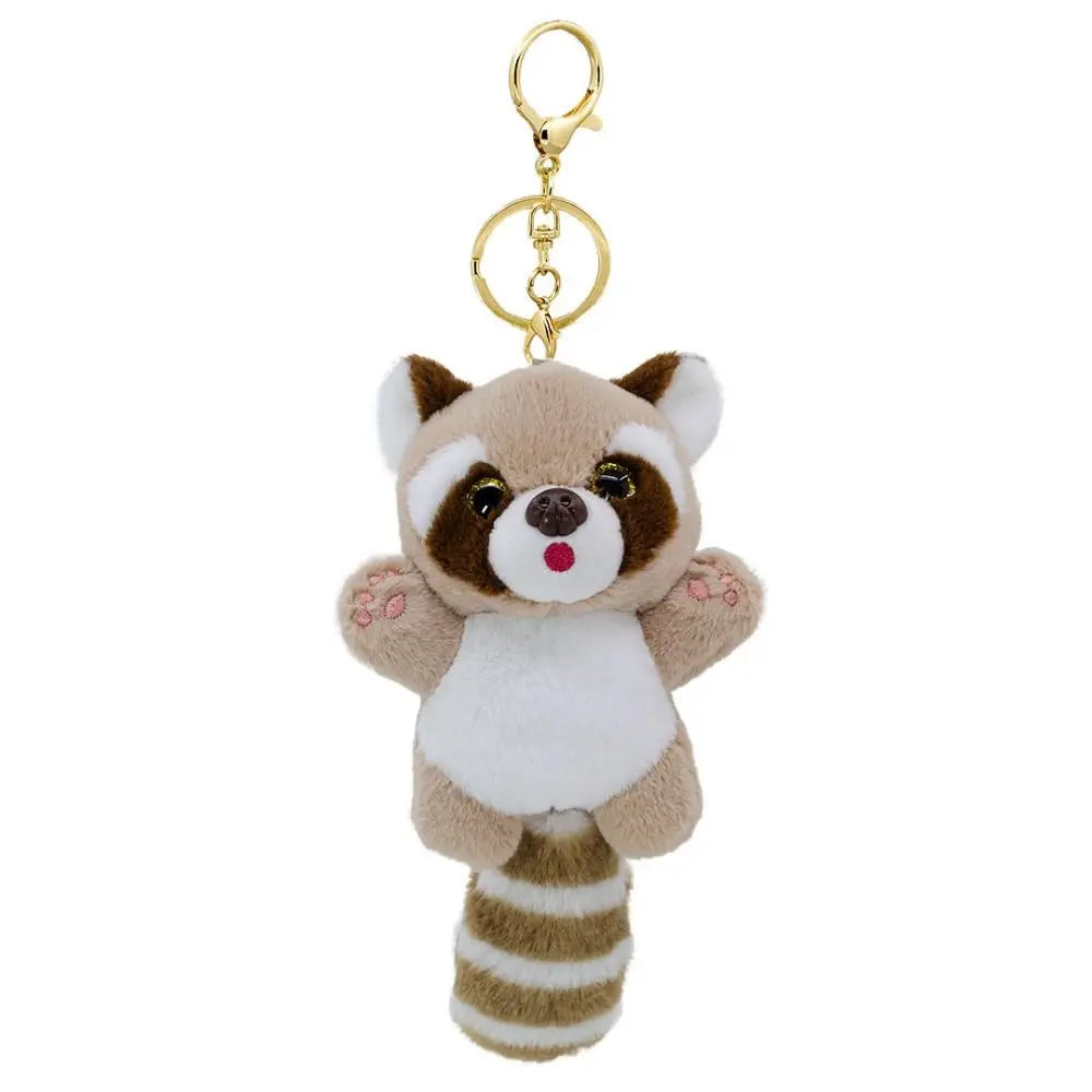 Stuffed Animals Raccoon Plush Keychain Raccoon Plush Stuffed Animal Keyring Kawaii Exquisite Raccoon Plush Pendant