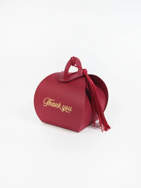 Thank you，Bread box with tassel elegant candy box，Baby Shower Paper Chocolate BoxesPackage/Wedding Favours candy Boxes